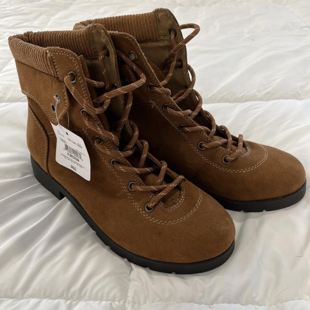 St John's Bay Brown Ankle Booties NWT